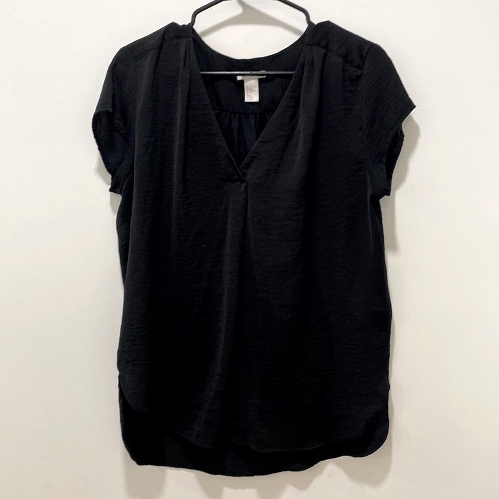 Black chiffon H&M size 10